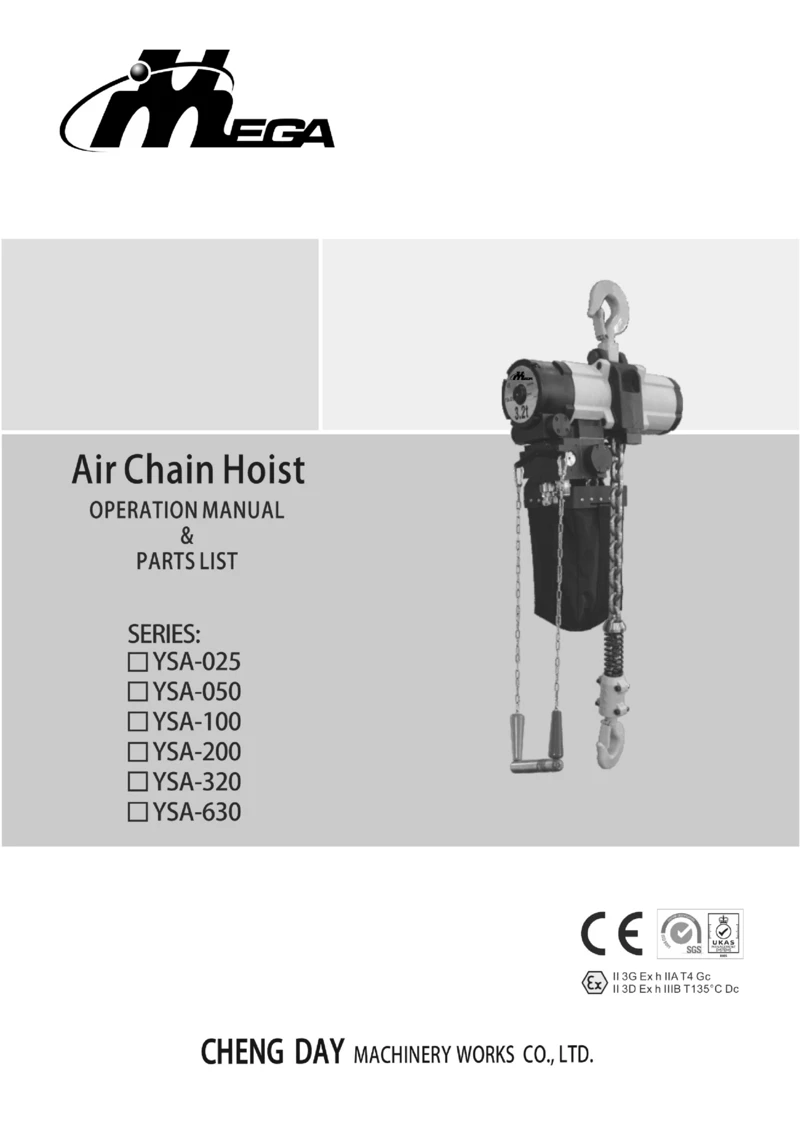 Generation II Air Chain Hoist-UM